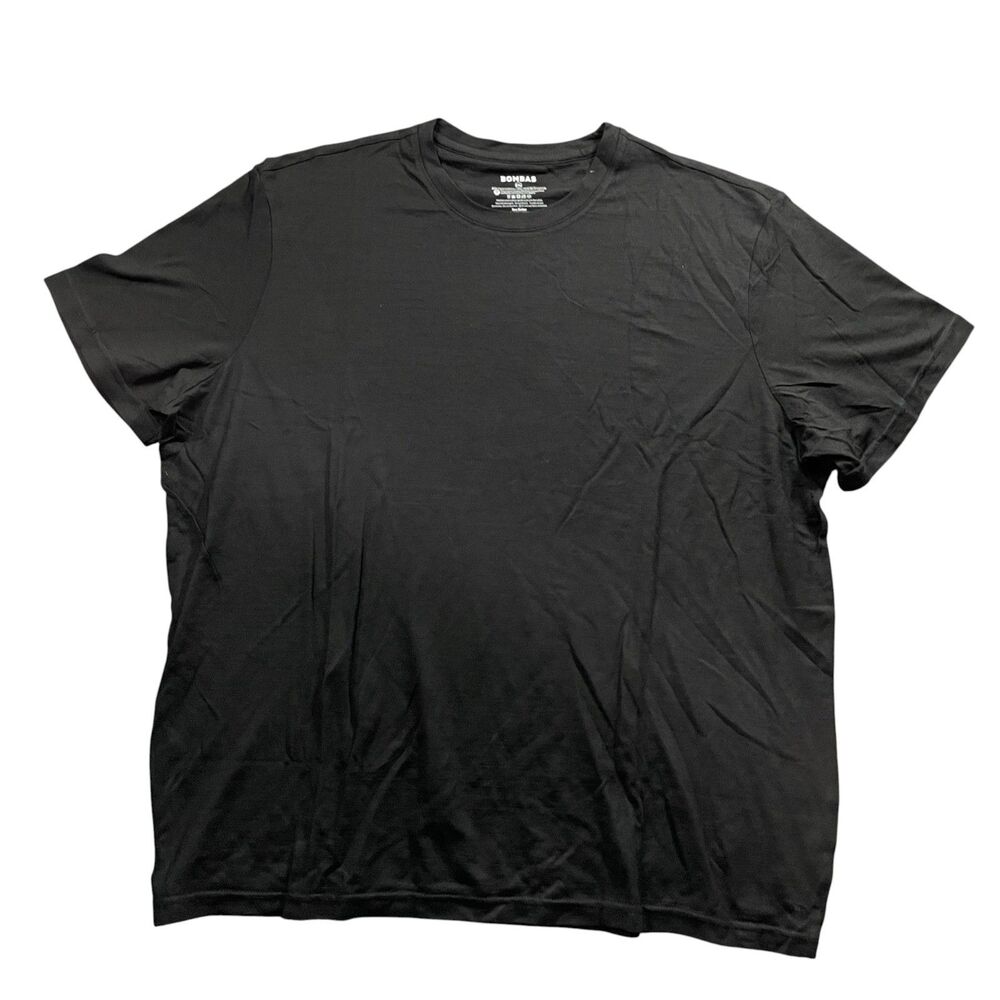 Bombas Black 2XL Short Sleeve T Shirt‎ 50/50 Wool Tencel SO SOFT